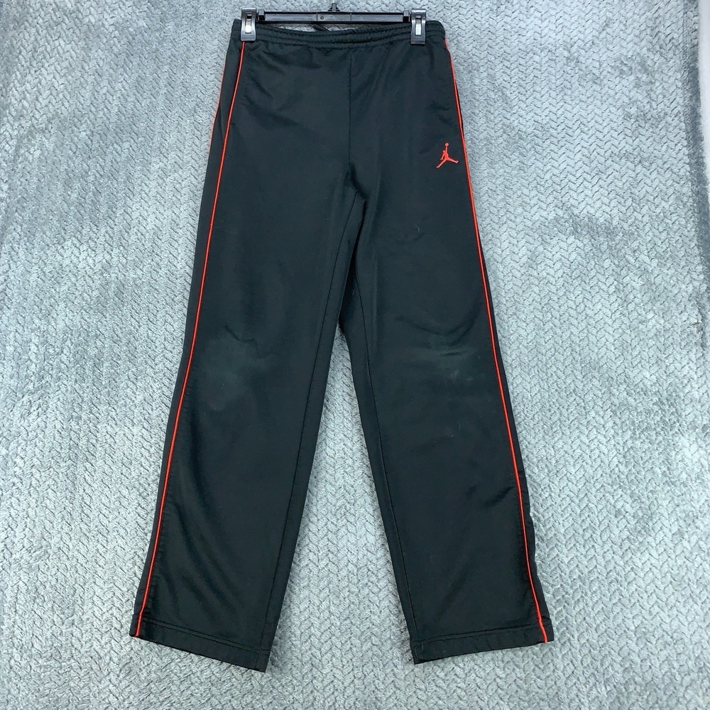 Nike Air Jordan Jumpman Track Jogger Sweatpants Boy's Youth Large Black Active